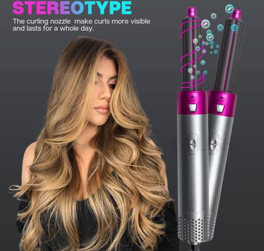 5 In1 Hair Dryer Comb Hair Curling Straightening Hair Styling Comb orders Straightener