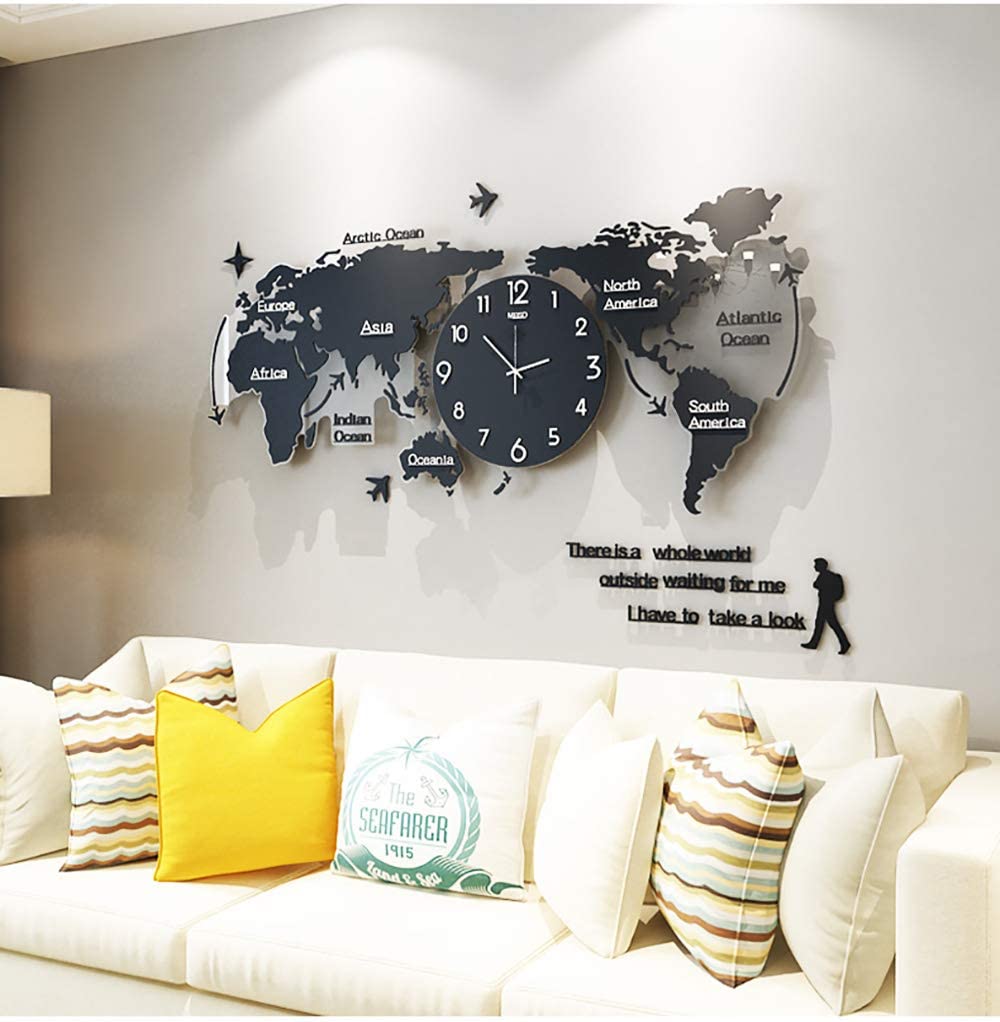 3D Acrylic World Map Wall Art