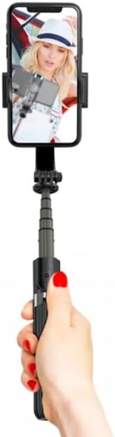 SKPM L08 Gimbal Stabilizer Bluetooth Selfie Stick with Remote Control Tripod Foldable Support Horizontal and Vertical Shooting for Smart Phone Essalan Shop