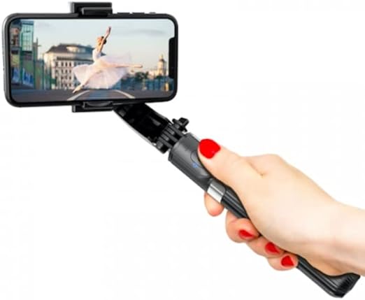 SKPM L08 Gimbal Stabilizer Bluetooth Selfie Stick with Remote Control Tripod Foldable Support Horizontal and Vertical Shooting for Smart Phone Essalan Shop