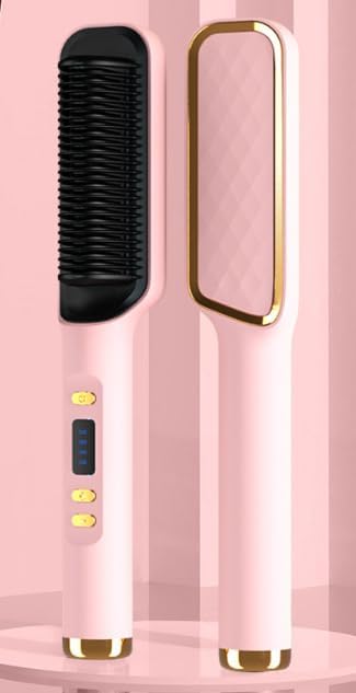 Essalan 3-in-1 Hair Straightener Brush with Built-in Comb Essalan Shop