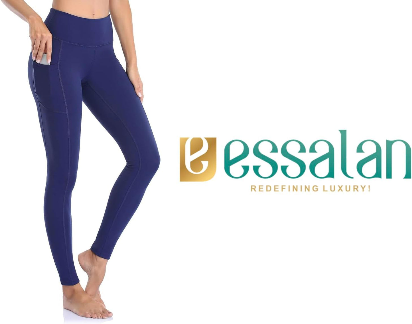 Essalan Women’s Yoga Pants with Side Pockets My Store