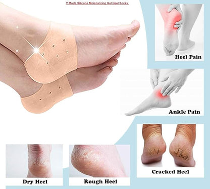 Silicone Gel Heel Pad Socks for Pain Relief for Men and Women (HEEL SOCKS) Essalan Shop