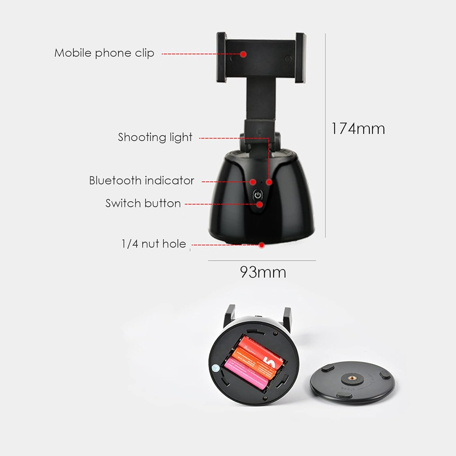 Rotation Face Body Phone Tracking Tripod My Store