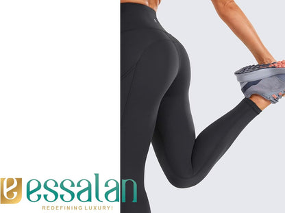 Essalan Women’s Yoga Pants with Side Pockets My Store