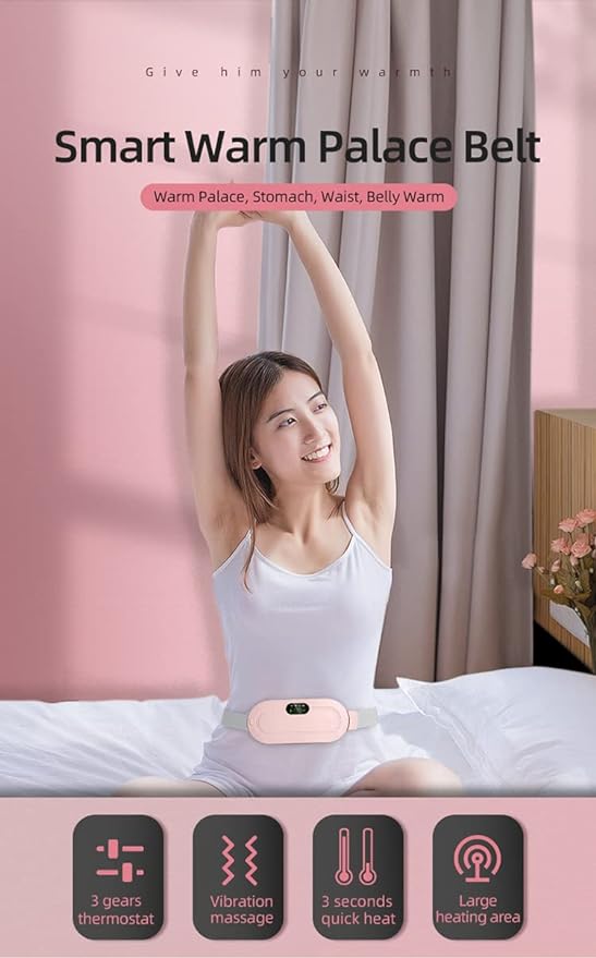 Period Belt Electric | Rechargeable Menstrual Heating Pad | Endometriosis Pain Relief Essalan Shop