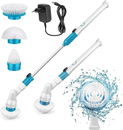 Electric Spin Adjustable Scrubber Extension Handle Cordless Cleaning Brush Essalan Shop