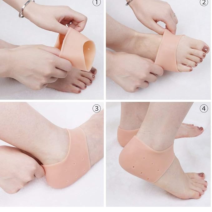 Silicone Gel Heel Pad Socks for Pain Relief for Men and Women (HEEL SOCKS) Essalan Shop