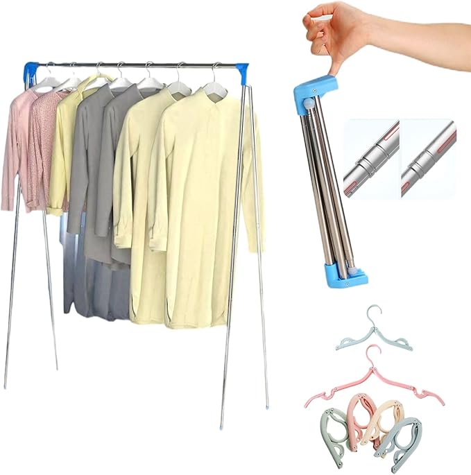 CYAYQ Collapsing Foldable Drying Laundry Rack Clothes Rail Garment Rack My Store