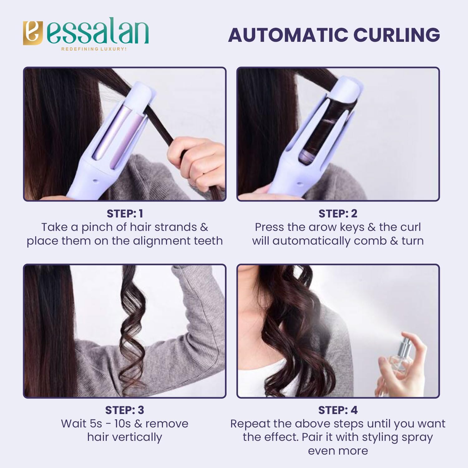 Essalan Automatic Hair Curler My Store