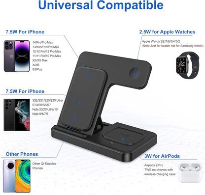 3 in 1 Wireless Foldable Charging Station My Store