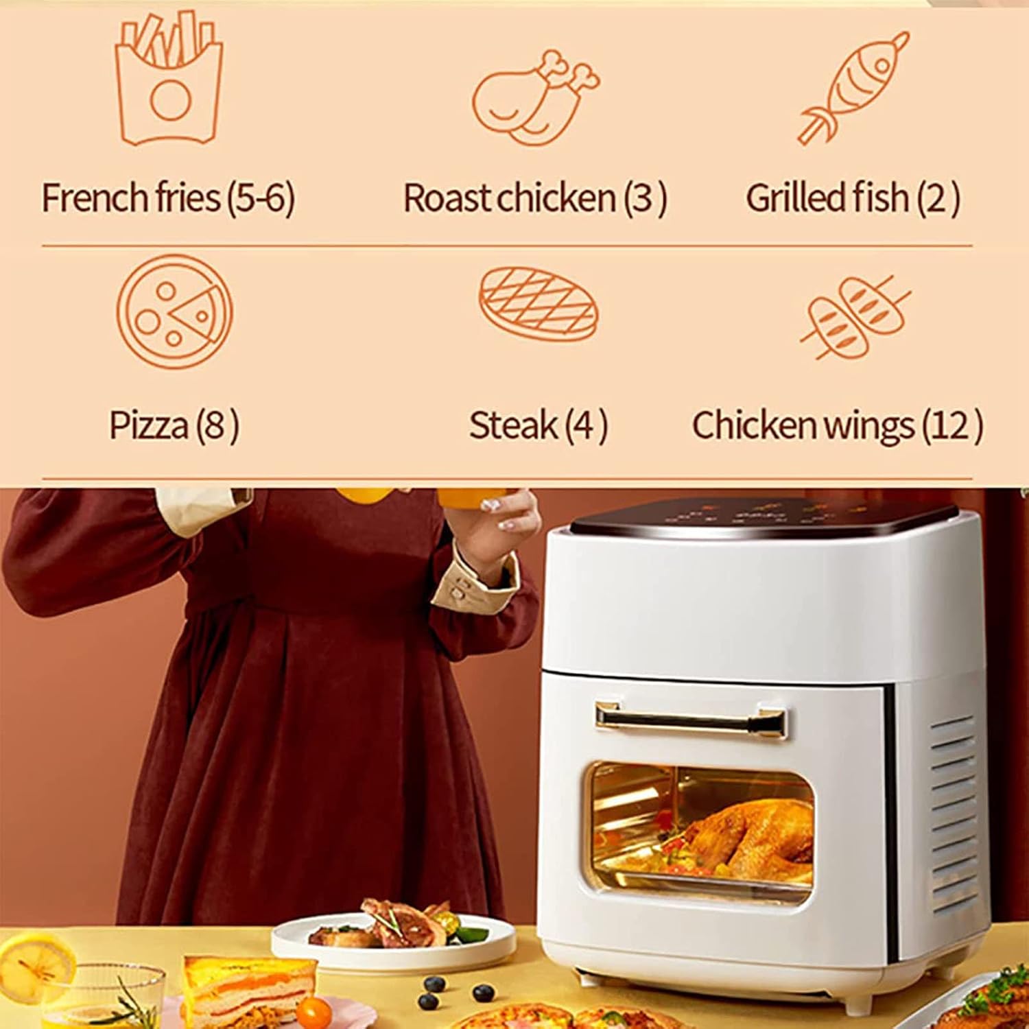 15L Large-Capacity Air Fryer & Mini Oven