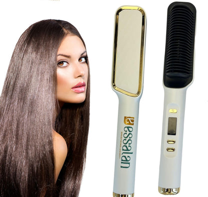 Essalan 3-in-1 Hair Straightener Brush with Built-in Comb Essalan Shop