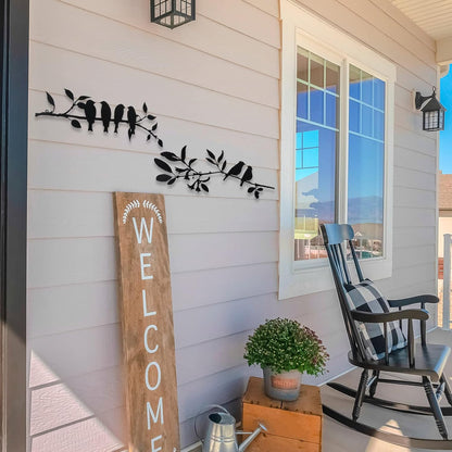 6 Birds on Branch Wall Decor