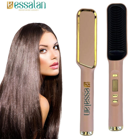 Essalan 3-in-1 Hair Straightener Brush with Built-in Comb Essalan Shop