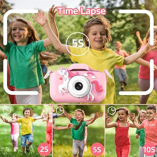 Digital Video Camera with Cute Silicone Cover Portable Child Unicorn Toy Essalan Shop