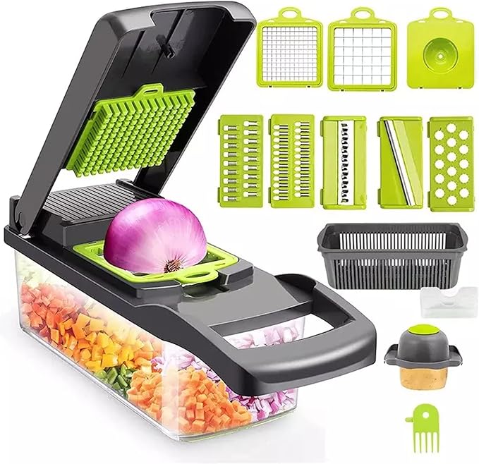 GRAVIT 12-in-1 Multi-Functional Vegetable Chopper Essalan Shop