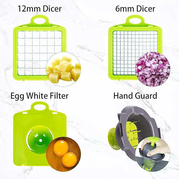 GRAVIT 12-in-1 Multi-Functional Vegetable Chopper Essalan Shop