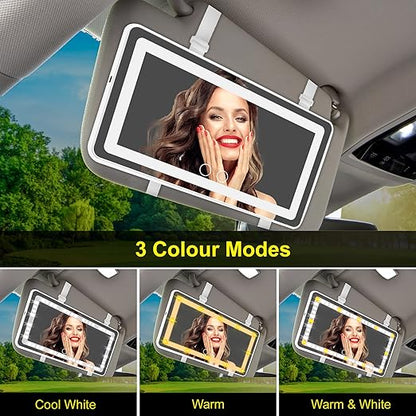 ViLSOM Car Vanity Mirror With Lights Essalan Shop