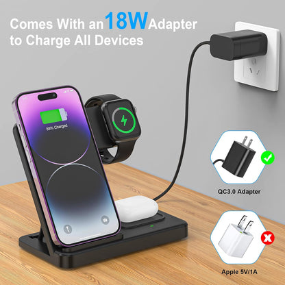 3 in 1 Wireless Foldable Charging Station My Store