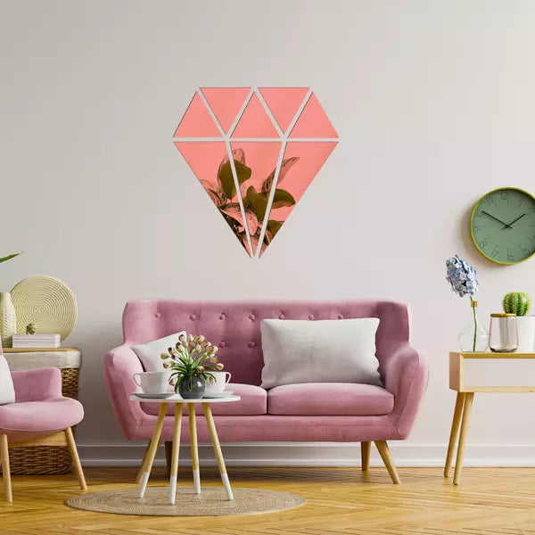 Diamond Mirror | Wall Stickers Flexyko