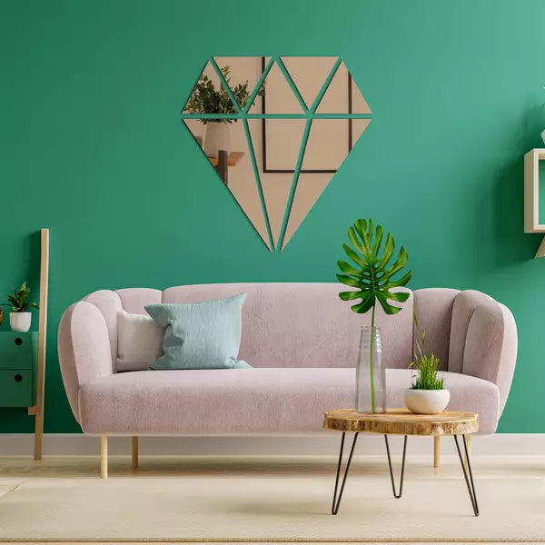 Diamond Mirror | Wall Stickers Flexyko