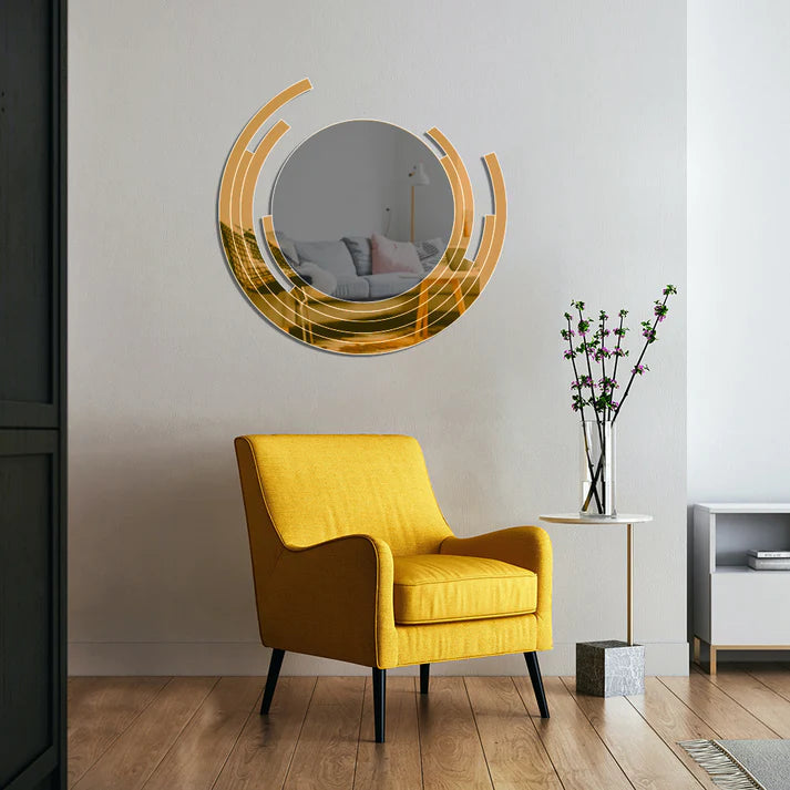 Elegant Round Mirror Flexyko