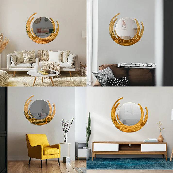 Elegant Round Mirror Flexyko