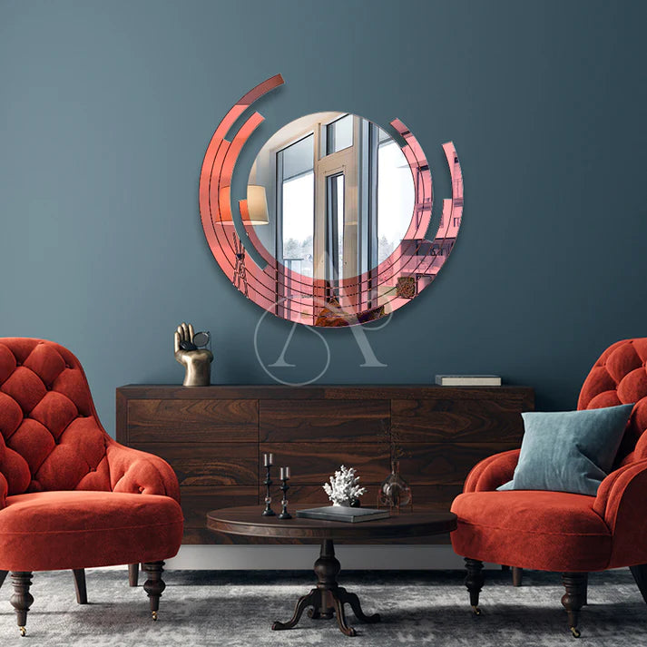 Elegant Round Mirror Flexyko