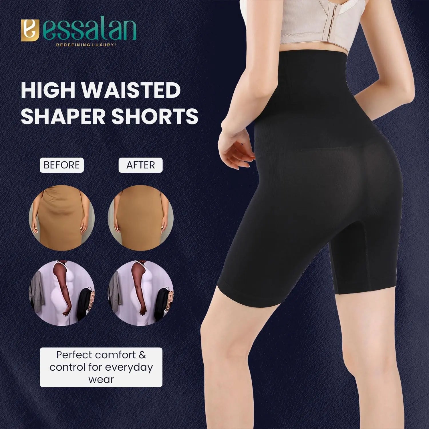 Essalan High Waist Shapewear Shorts My Store