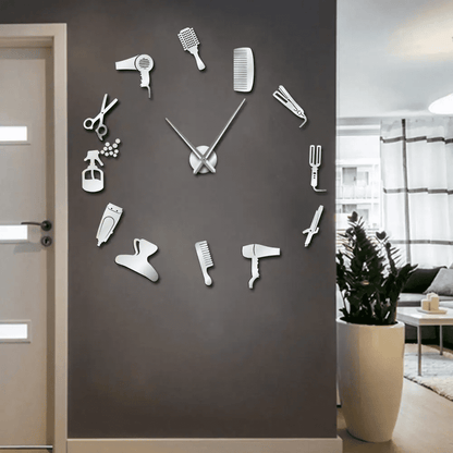 Wall Clock DIY Barber Shop