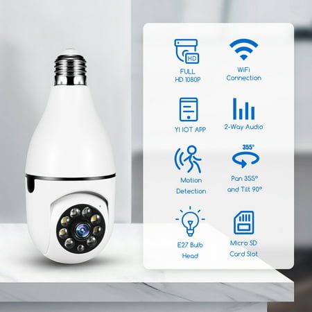 360 Rotating Wireless Panoramic Night Vision Security Camera My Store