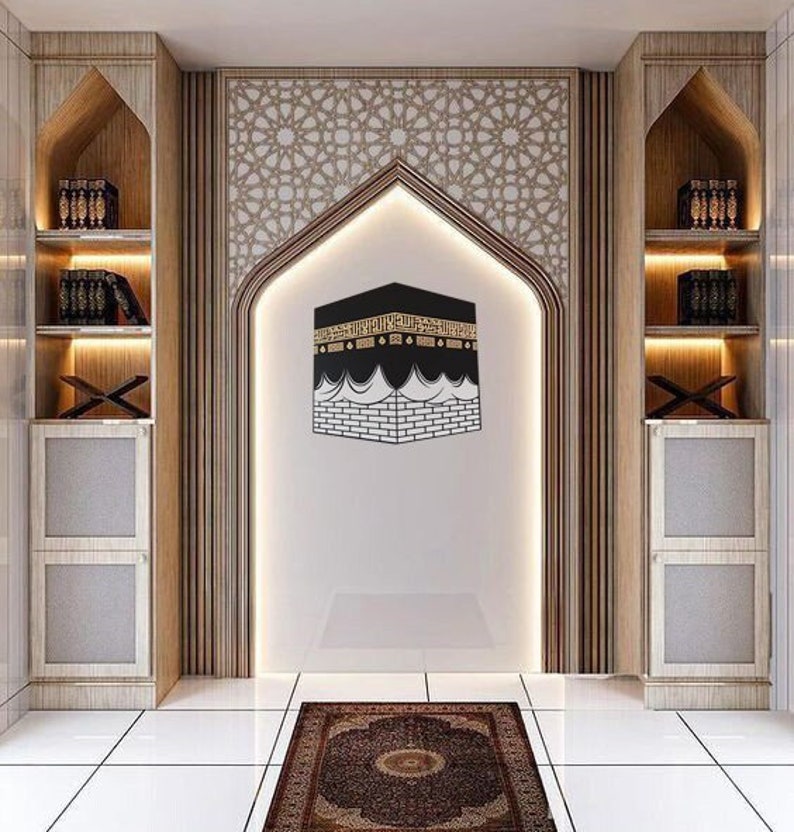 3D Islamic Wall Art of the Kaaba – Handmade Home Décor