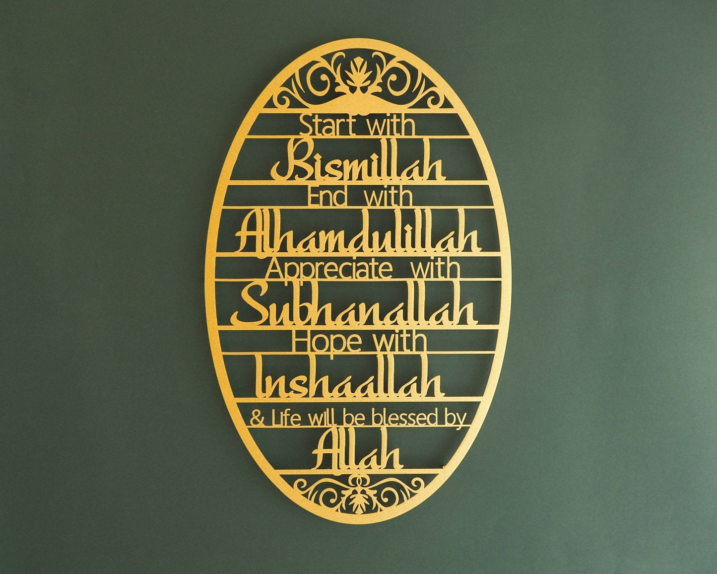 Start With Bismillah - Islamic Wall Art