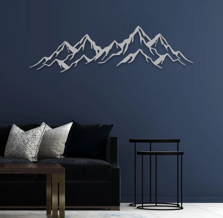 Mountain Range View Wall Decor