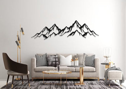 Mountain Range View Wall Decor