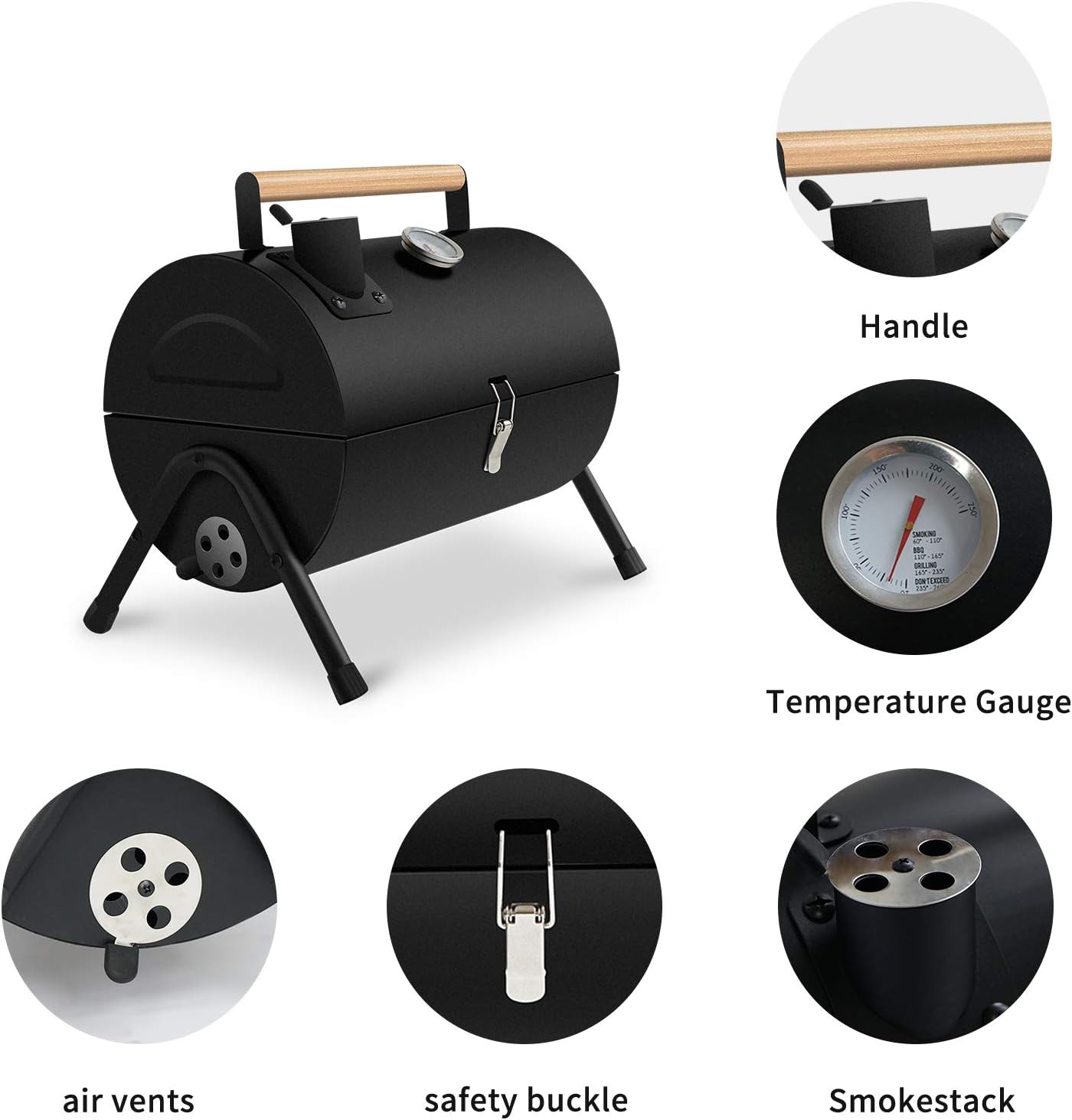 Portable Charcoal Grill for Versatile Outdoor Cooking